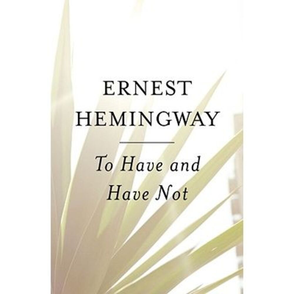 To Have and Have Not -- Ernest Hemingway